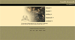 Desktop Screenshot of faithranch.com